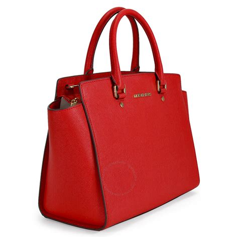 michael kors bag red white|michael kors white shoulder bags.